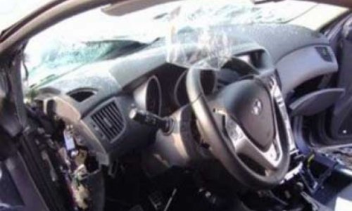 Polis rəisin maşını qəza törətdi: sürücü öldü