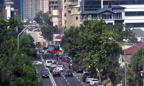 Bakıda yol açıldı - FOTO