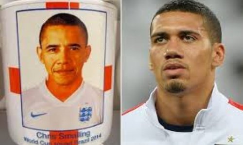 Chris Smalling is mistaken for US President Barack Obama