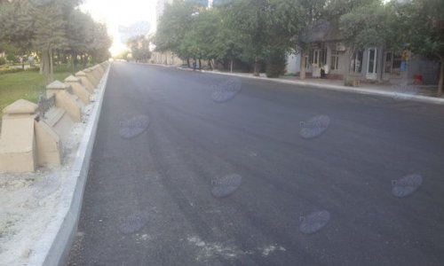 Обновляется дорожное покрытие на одном из проспектов Баку –КАРТА+ФОТО