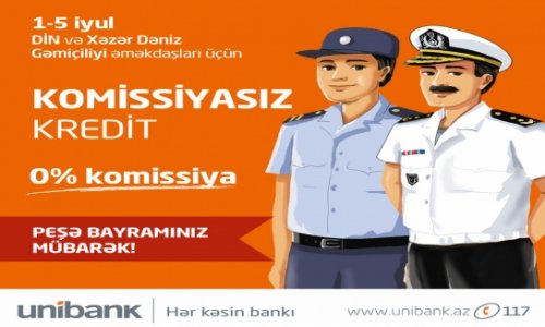 Unibank-dan DİN əməkdaşları və dənizçilərin peşə bayramına hədiyyə