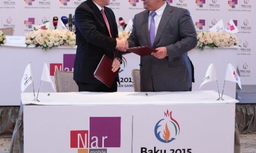 Bakı 2015 Avropa Oyunları Nar Mobile şirkətini rəsmi tərəfdaşı elan edir - FOTOLAR