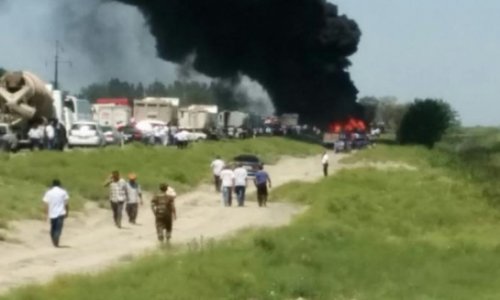 Страшная авария на трассе Баку-Газах –ФОТО
