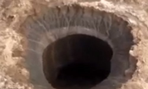 Scientists baffled by gigantic 262ft hole - VIDEO