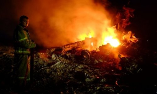 Deep shock over Ukraine plane crash - PHOTO