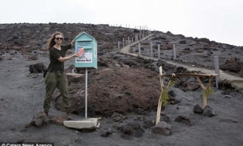 World's only post box found on an active volcano