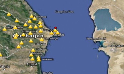 В азербайджанском секторе Каспия произошло землетрясение