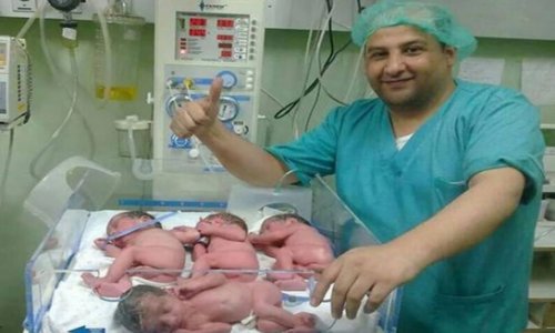 Gaza woman gives birth to quadruplets on eve before three-day ceasefire crumbles