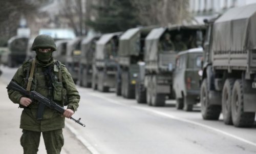 Russian military vehicles enter Ukraine - PHOTO