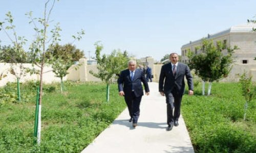 Президент Ильхам Алиев в Горадизе