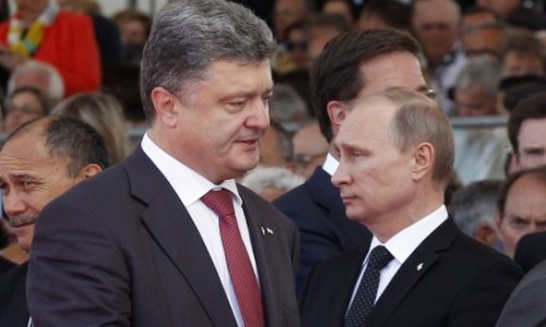 Vladimir Putin və Pyotr Poroşenko Ukraynadakı vəziyyəti müzakirə ediblər