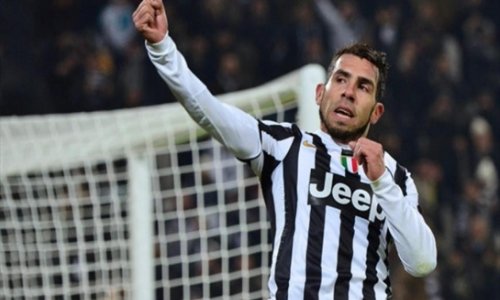 Tevez joins Pirlo and Vidal on Juventus injured list