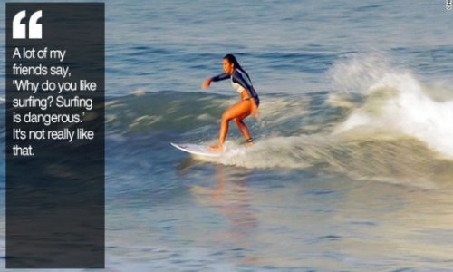 Diah Rahayu: Bali's pioneer female surfer - PHOTO