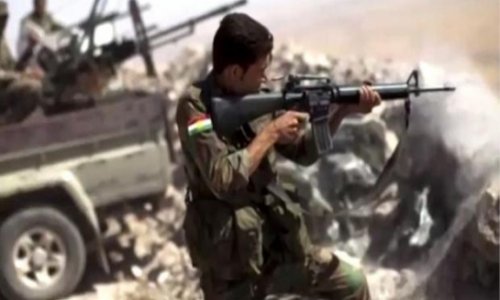 Kurdish fighters from Turkey join battle