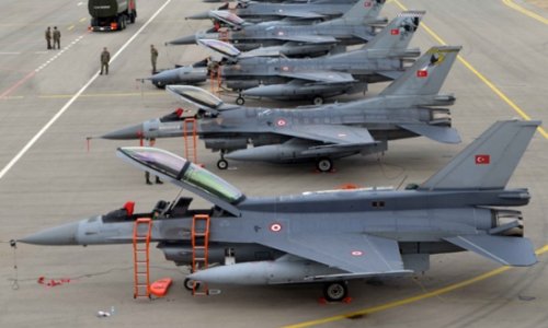 Turkish warplanes fly in Azerbaijan joint drills