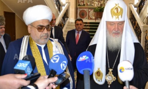 Şeyxülislamla Patriarx Dağlıq Qarabağ münaqişəsini müzakirə ediblər