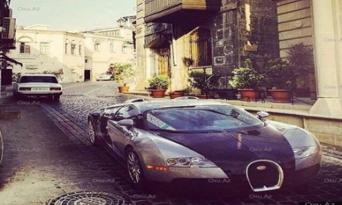 Multi-million dollar Bugatti seen in Baku