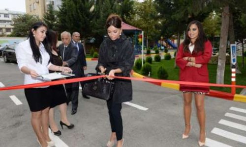 Мехрибан Алиева приняла участие в открытии детского сада- ФОТО