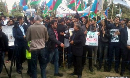 Azeri opposition rally in Baku demands president's resignation