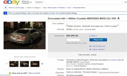 Russian student's sells her Mercedes for £155,000 on eBay - PHOTO+VIDEO