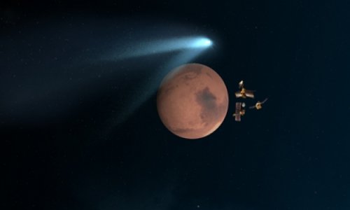 Древняя комета пролетела вблизи Марса