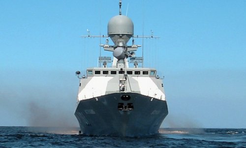 Российские военные корабли отплыли из Баку в Астрахань