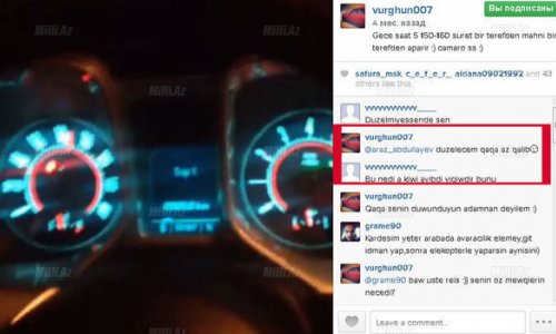 Азербайджанский футболист, управляющий автомобилем на скорости 200 км/ч - ФОТО+ВИДЕО