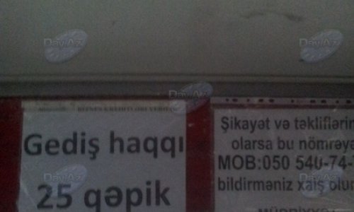 Bəzi avtobuslarda gediş haqları qalxıb - FOTO