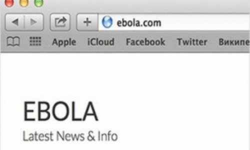 “Ebola.com” saytı açıldı