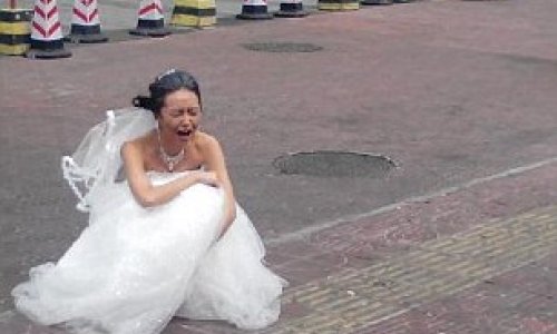 Groom storms off after bride made herself look like an old woman - PHOTO