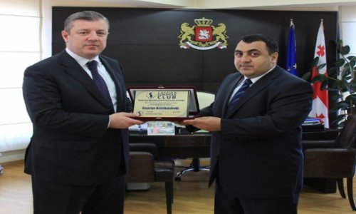 George Kvirikashvili becomes honorary member of Caspian European Club - PHOTO