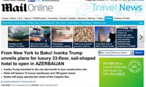 “Daily Mail” qəzeti Bakıdan yazdı