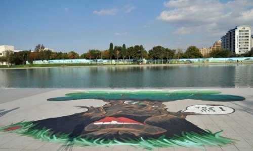 3D eco graffiti to protect endangered animals