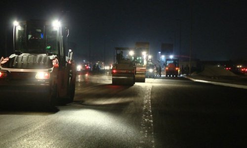 Bakıda mükəmməl yol hazırlanır FOTOLAR