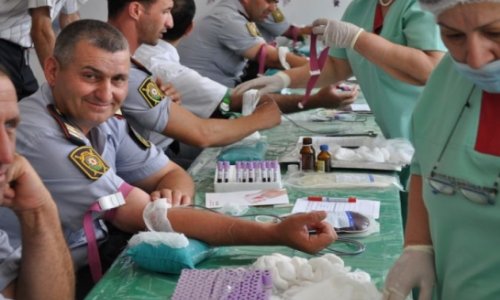 Azeris donate 1,774 liters of blood on Ashura