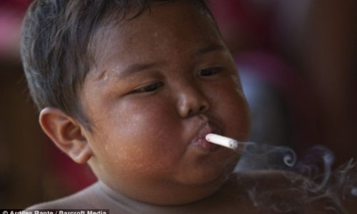 Cigarette-smoking toddler who shocked the world with his 40-a-day habit has given up