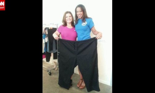 Home workout videos help iReporter lose 200 pounds - PHOTO