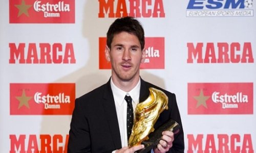 Messi to collect Golden Shoe on 20th November