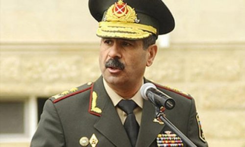 Azeri defense minister visits Russia