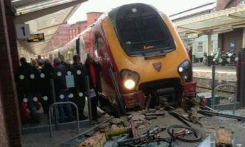 Virgin train derails and crashes into buffers at Chester station