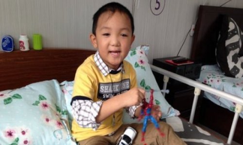 Boy receives prosthetic implants
