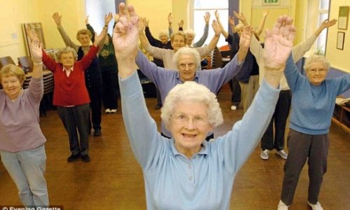 93-yr-old woman leads a dance class every week