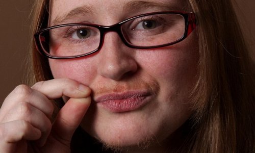 Woman grows moustache for Movember - PHOTO