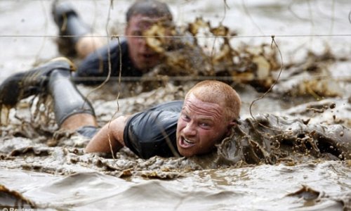 Recent obstacle race experienced electrical shocks from 10,000 volt wires - PHOTO