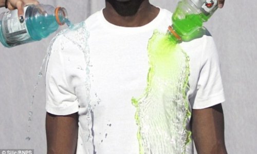 Student invents a t-shirt that's impossible to stain