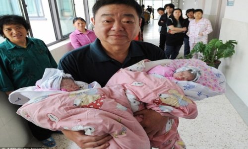 Woman, 60, gives birth to twins