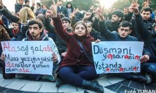 Six jailed over rally for Azeri man who immolated himself