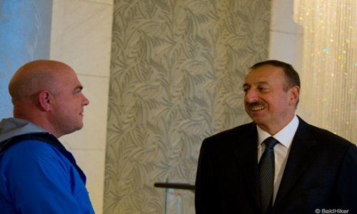 A meeting with the president of Azerbaijan