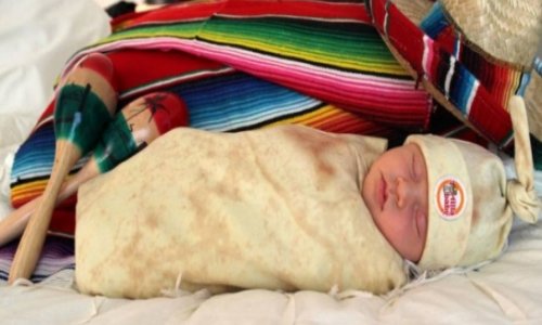 How to make your newborn look like a flour tortilla