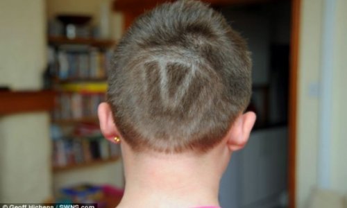 Boy taken out of school because of having a VW logo shaved into his hair